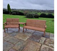 Churnet Valley Garden Furniture Ltd Valley 5 Seat Set 1X2B 1X3B Angled Tray
