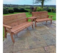 Churnet Valley Garden Furniture Ltd Valley 6 Seat Set 2X3B Angled Tray