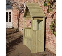 Churnet Valley Garden Furniture Ltd Willow 2 Seat Storage Arbour - L60 X W130 X H211 Cm - Partially Assembled