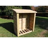 Churnet Valley Heavy Duty Timber Wood Garden Log Store 5x4