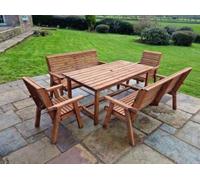 Churnet Valley Redwood 8 Seater Garden Dining Set