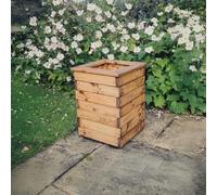 Churnet Valley Redwood Tall Square Garden Planter