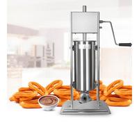 Churro Maker Machine, Stainless Steel Vertical Sausage Maker, Spanish Churro Maker Sausage Stuffer, Cookie Maker Machine, Manual Doughnut Machine Filling Machine(7L)