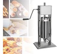 Churro Maker, Manual Stainless Steel Churrera Machine with 5L Tank, Includes 4 Nozzles, Ideal for Restaurants and Bakeries