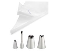 Churro Making Kit - 54 Pcs Large Piping Tips and Bags Set for Homemade Churrera, Churro Maker and Filler