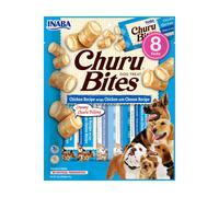 Churu Bites by INABA Dog Treat - Chicken & Cheese Flavour (8 x 12g) / Crispy Pouches with Creamy Filling Dog Treat, Delicious & Healthy Snac