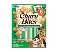 Churu Bites by INABA Dog Treat - Chicken & Tuna Flavour (8 x 12g) / Crispy Pouches with Creamy Filling Dog Treat, Delicious & Healthy Snack for Dogs, Training Treat, Natural, Grain Free
