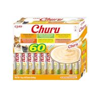 Churu by INABA Cat Treat - Chicken Variety Box - 1 Pack (60 x 14g total) / Soft & Creamy Cat Treat, Delicious & Healthy Snack, Purée Food Topper, Natural, Grain Free