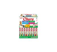 Churu by INABA Cat Treat - Tuna Seafood Variety Box - 1 Pack (40 x 14g total) / Soft & Creamy Cat Treat, Delicious & Healthy Snack, Pur?e Food Topper,