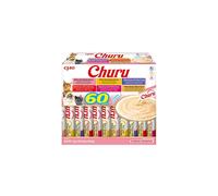 Churu by INABA Cat Treat - Tuna Variety Box - 1 Pack (60 x 14g total) / Soft & Creamy Cat Treat, Delicious & Healthy Snack, Pur?e Food Topper,
