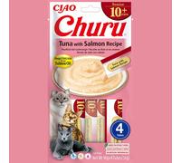 Churu Tuna with Salmon Recipe Senior 10+ Cat Treats - 4 x 14g