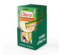 Churu Sticks by INABA Dog Treat - Chicken Flavour 12 Pack (48 x 14g total) / Soft & Creamy Dog Treat, Delicious & Healthy Snack for Dogs, Food Topper, Pill Assist, Training Treat, Natural, Grain Free