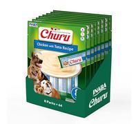 Churu Sticks by INABA Dog Treat - Chicken & Tuna Flavour 8 Pack (64 x 20g total) / Soft & Creamy Dog Treat, Delicious & Healthy Snack, Food Topper, Pill Assist, Training Treat, Natural, Grain Free