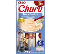 Churu Sticks for Senior Cats - Tuna - 6 Pack (4 x 14g) / Soft & Creamy INABA Cat Treat, Delicious & Healthy Snack, Purée Food Topper, Pill Assist, Natural, Grain Free