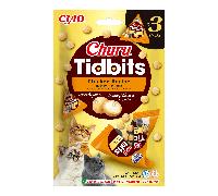 Churu Tidbits Chicken Recipe Cat Treats - 3 x 12g