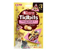Churu Tidbits Tuna and Salmon Recipe Cat Treats - 3 x 12g