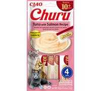 Churu Tuna with Salmon Recipe Senior 10+ Cat Treats - 4 x 14g