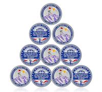 CHURYUML 10Pcs Appreciation Coin Set - Going Above and Beyond Encouragement Challenge Coins, Appreciation Gifts for Employee Coworkers Staff Team Member Student Reward Token Recognition Medallions