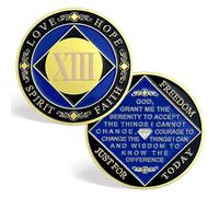 CHURYUML 13 Year NA Medallions Recovery Chips Narcotics Anonymous Gifts Sobriety Addiction Recovery Gifts Narcotics Anonymous Coin