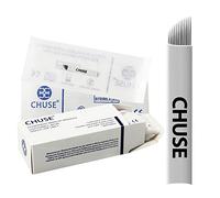CHUSE 12 Curved 50pcs 0.25mm Disposable microblades Permanent Makeup Manual Eyebrow Tattoo Needle Microblading