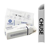 CHUSE 14 Curved 50pcs 0.25mm Disposable microblades Permanent Makeup Manual Eyebrow Tattoo Needle Microblading