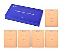 CHUSE Microblading Practice Skin 3D Face Cosmetic Permanent Makeup Tattoo Training Sheet 15.2 x 21 x 0.2cm (5 pieces of pack)