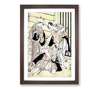 Chushingura by Eishosai Choki Framed Print | A2 Walnut Framed Wall Art | Ready to Hang | Modern Nature Picture | Living Room Bedroom Lounge Office