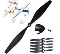 chusike 5 PCS Propellers for TR-C385 4 Channel TR-C285G RC Airplane, RC Spare Propellers with Propeller Savers and Adapters RC Airplane