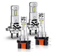 CHUSYYRAY 2026 Upgrade LED Headlight Bulbs Kit compatible for Ford Transit Connect 2013-2018,H15 High Beam + H7 Low Beam,33000LM 6000K White,CANBus Ready,Plug and Play,50,000 Hours Lifespan (4 PCS)