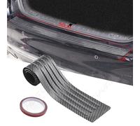 CHUSYYRAY Carbon Fiber Texture Rear Bumper Protector compatible With Toyota Prius 1.8 Hybrid,Rubber Back Bumper Protector Guard Trim Cover Strip,90 * 8cm, 1 Pcs