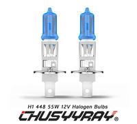 CHUSYYRAY H1 55W XENON WHITE 6000K High Beam H1 Car Headlight Bulbs