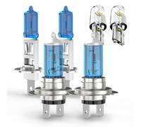 CHUSYYRAY H1 H7 Halogen Bulbs Combo compatible with Ford Focus MK3 2011 2012 2013 2014,6000K White High Beam Low Beam Headlight Bulbs For Car Pickup SUV Car Accessories,4PCS