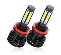 CHUSYYRAY H11 LED Headlight Bulb, 6000K Cool White, 90W 30000LM 500% Brightness T10 for Halogen Replacement Bulb, Plug and Play 1:1 Easy Installation Car Accessories Pack of 2