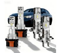 CHUSYYRAY H15 High Beam H7 Low Beam Headlight Bulbs,Car Headlamp Replacement 10000LM 6000K LED Replacement Bulb,Plug and Play,Pack of 4