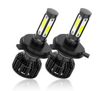 CHUSYYRAY H4 LED Headlight Bulbs, 1:1 Halogen Upgrade 60W 26000LM 6000K White Light 500% Brighter High Low Beam Replacement Bulbs T10, Plug and Play, Pack of 2