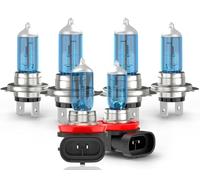 CHUSYYRAY H7 High and Low Beam Headlight Bulb,H11 Fog Light Halogen Replacement Bulbs compatible with Land Rover Freelander MK 2 (2006-2012), 6000K White Light, Plug and Play, 6 Bulbs