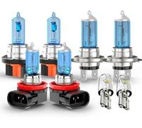 CHUSYYRAY Halogen Headlight Bulbs compatible with Ford Transit Connect 2013 2014 2015 2016 2017 2018,H15 High Beam,H7 Low Beam,H11 Fog Light 6000K White Light Halogen Replacement Bulbs,Plug and Play