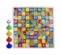 Chutes and Ladders Board Game | Mini Snakes and Ladders Board Game Set,Fun Portable Chess Toy for Kids Adults Travel Parties Enjoyable Gameplay Family Gatherings Outdoor Activities