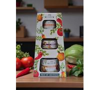 Chutneys Gift Set |Box of 3 Mini Jars Of Chutneys 325g |Hot and Spicy Tomato | Chunky Onion | Mixed Fruit and Vegetable |Great for Cheese Hampers | Food Gifts For Men,Women,Birthday Gift, Xmas Gift