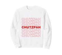 Chutzpah funny jewish yiddish Hebrew Hustle Israeli Sabra Sweatshirt