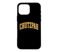 Chutzpah Funny Jewish Yiddish Slang Hustle Israeli Shalom Case for iPhone 16 Pro Max