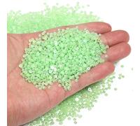 Chuyau 8000PCS 3mm Green AB Flatback Pearls for Crafting Jewelry Making Round Half Pearls for Making DIY Scrapbook Shoes Clothes Cup Nail Wedding Art Decoration