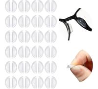 CHUYE Push-in Eyeglass Nose Pads, Air Bag Nosepads Adhesive Eyeglass Nose Pads Anti-Slip Nose Pads Comfortable Air Chamber Nose Pads 3.5 mm/ 0.4 inch Thickness(12 Pairs)
