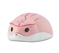 CHUYI Cute Animal Wireless Mouse Cartoon Hamster Shape Mini Travel Mouse 1200DPI Novelty Portable Optical Unique Small Cor.