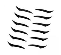 ChuYiElegance 2 Packs Reusable Eyeliner Stickers Eyeliner Stencils Eye Pads Winged Template Waterproof No Suitable for Hallow, 2 Pcs
