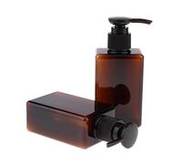 ChuYiElegance 2 Pieces Empty Shampoo Bottles Refillable Empty Makeup Pump Bottle Empty Pump Bottles Empty Lotion Bottle with Locking Pump for Travel, 3 Pcs