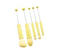 ChuYiElegance 5Pcs Eye Makeup Brush Set Cosmetic Brushes Metal Tube DIY Multi Functional
