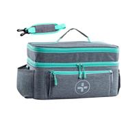ChuYiElegance Empty First Aid Bag Storage Bag for The Campsite at The Hiking Hiking House, Gray