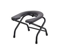 ChuYiElegance Folding Toilet Seat for Seniors - Squat Design with Stainless Steel Frame for Use, Height 30cm