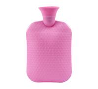 ChuYiElegance Hot Water Bottle Hand Warmer Portable Screw Lid Heated Bed Bag 2L Practical Water Bag Winter Warm Bag Water Bag, Rose Red